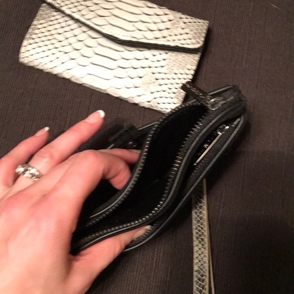 2 wristlets black one is Chaps brand white Walmart - Picture 2 of 5